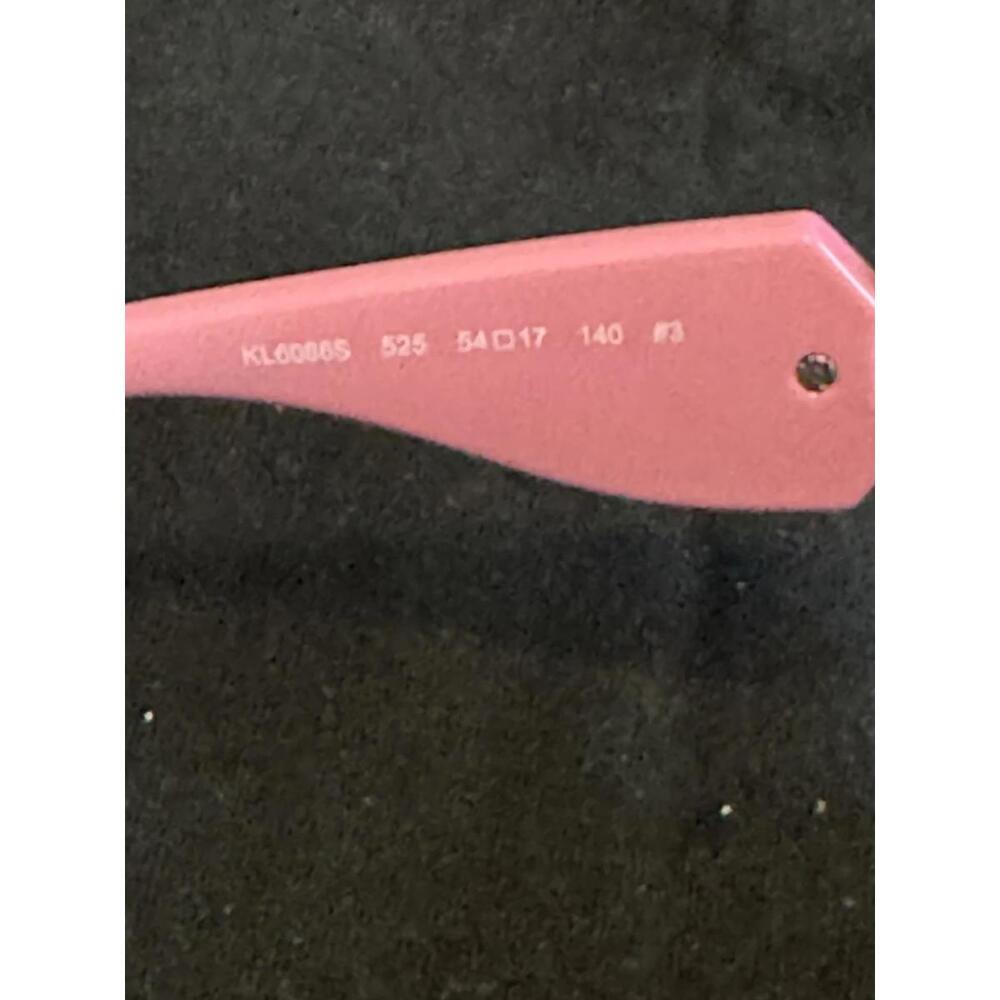 Karl Lagerfeld Pink Cat Eye Sunglasses with Logo Detail - Picture 4 of 5